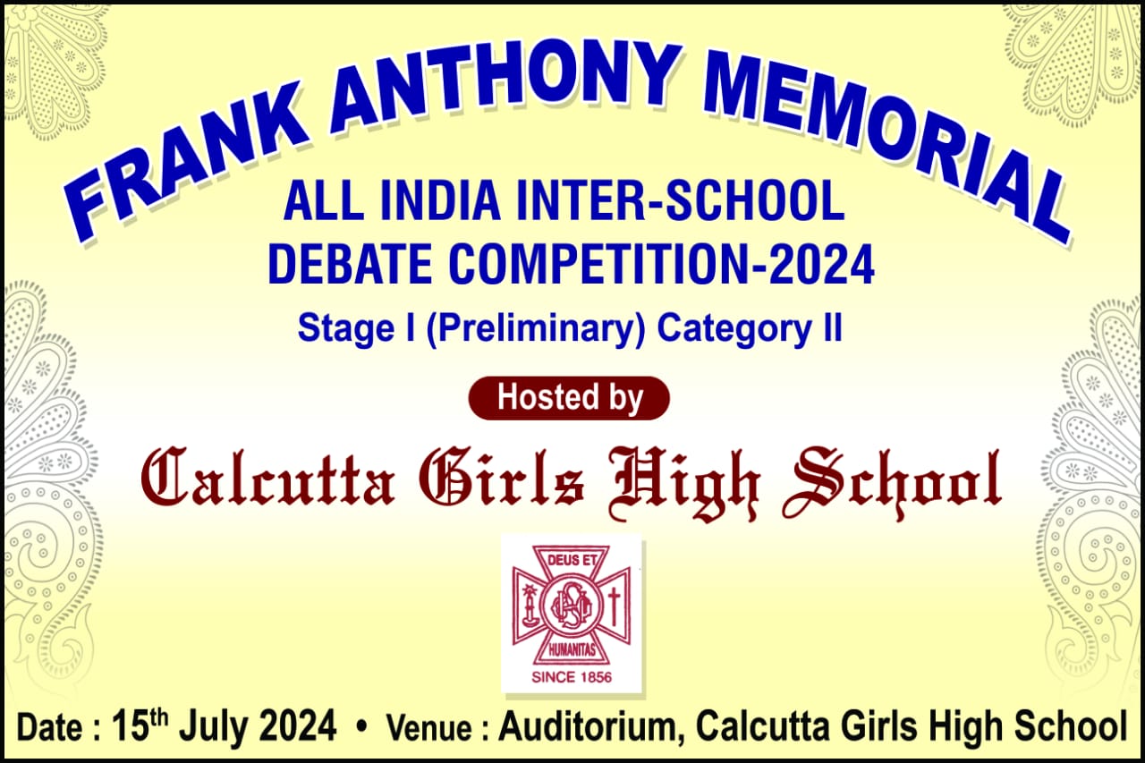 Frank Anthony Memorial All India Inter-School Debate Competition 